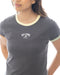 BILLABONG レディース RINGER BABY FIT TEE Tシャツ 【2025年春夏モデル】 OFB / L