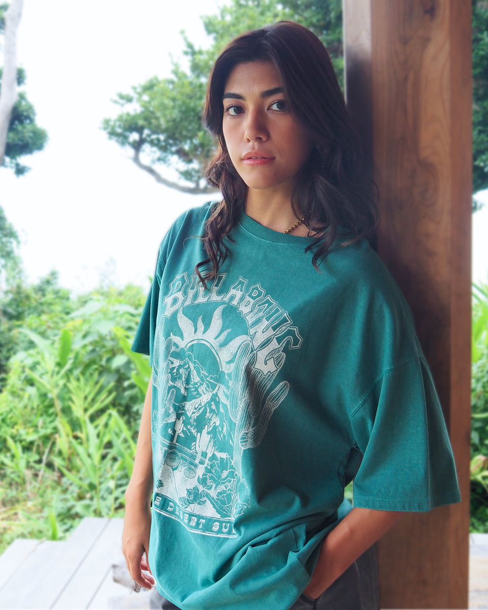 たー　　　　　　　　　　　　　　　　　　　　BILLABONG SALE】BILLABONG レディース GRAPHIC PIGMENT LOOSE TEE Tシャツ