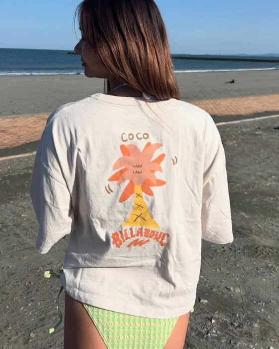 【OUTLET】BILLABONG レディース 【BB GALLERY】 【ZACK BALANG】COCO PARM TEE Tシャツ 【2025年春夏モデル】
