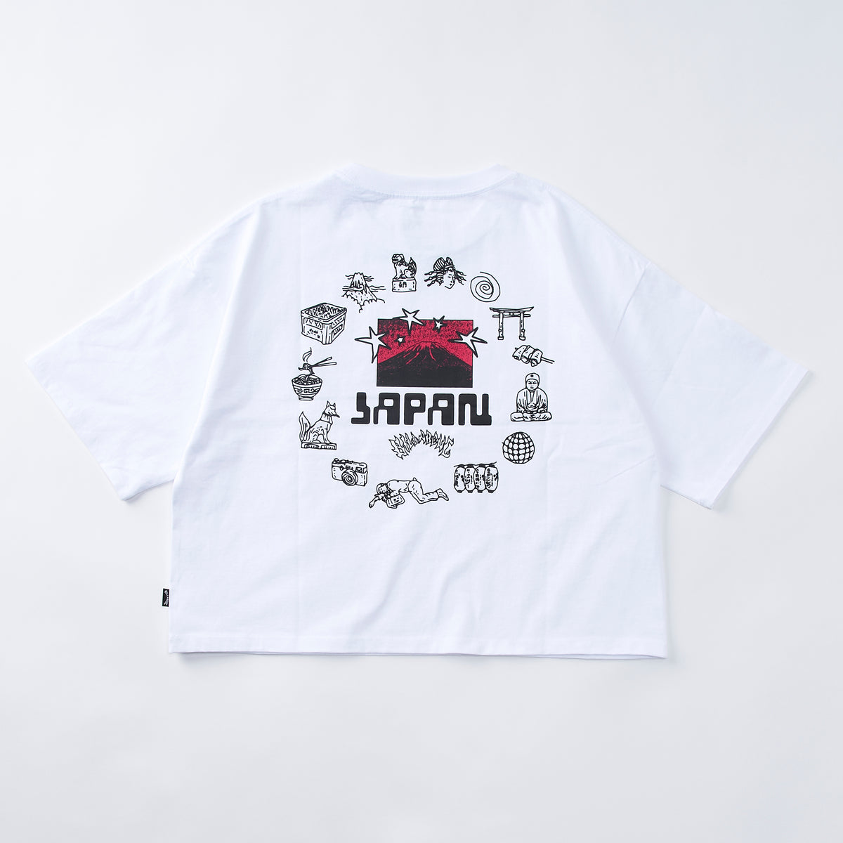 GOSEN 幾何学模様 Tシャツ 黒/白/ピンク　上下セット AJ0843（ボンマックス）BONOFFICE オーバーブラウス 半袖 涼しい