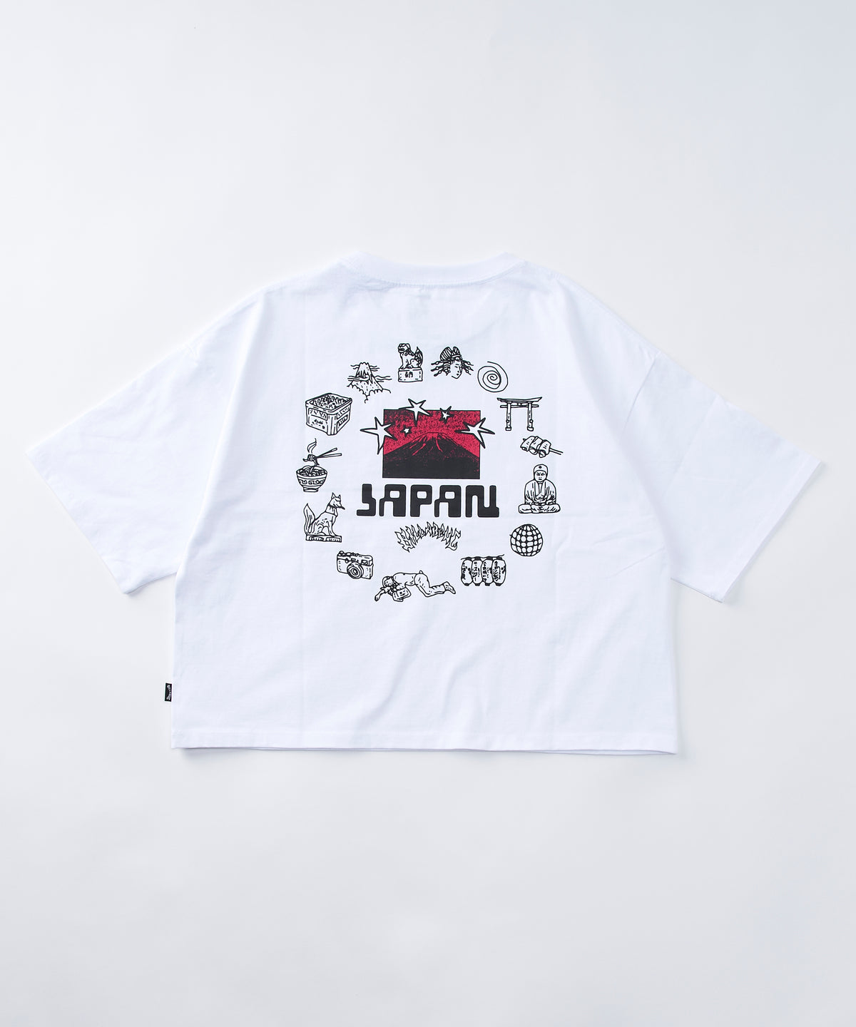 セレブカジュアルルックセット MSGM きらきらビーズ装飾ロゴTシャツ SHOCKING NUTS TOUR Tシャツ ブラック（SHOCKING NUTS TOUR