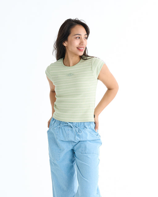 BILLABONG レディース 【PARADISE SKIES】 OSLO SS KNT Tシャツ 【2025年春夏モデル】 MUL / M