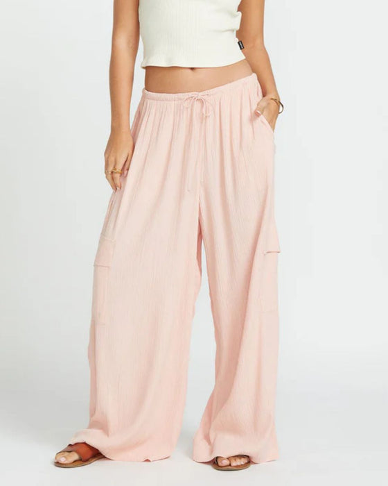 【OUTLET】BILLABONG レディース 【SUN SPELL】 BEACH BABE CARGO ELST PNT ロングパンツ 【2025年春夏モデル】