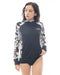 BILLABONG レディース SHADOW TROPIC ZIP UP HOODED RASHGUARD ジップラッシュガード 【2025年春夏モデル】 BLK / L