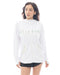 BILLABONG レディース ZIP UP HOODED PRINT LOOSE RASHGUARD ジップラッシュガード 【2025年春夏モデル】 WHT / L