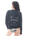 BILLABONG レディース ZIP UP HOODED LOGO LOOSE RASHGUARD ジップラッシュガード 【2025年春夏モデル】 BLK / L