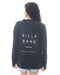 BILLABONG レディース ZIP UP HOODED LOGO LOOSE RASHGUARD ジップラッシュガード 【2025年春夏モデル】 BLK / L