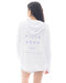 BILLABONG レディース ZIP UP HOODED LOGO LOOSE RASHGUARD ジップラッシュガード 【2025年春夏モデル】 WHT / L