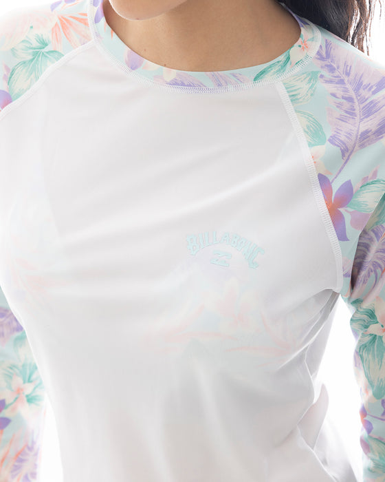 OUTLET】BILLABONG レディース SHADOW TROPIC RAGLAN LS RASH 長袖