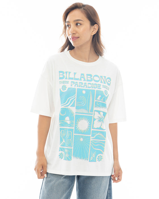 BILLABONG レディース COTTON LIKE RASH GRAPHIC TEE サーフTシャツ 【2025年春夏モデル】 SCS / L