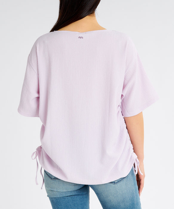 【OUTLET】BILLABONG レディース UTILITY STRIPED CREPE SS セットアップ Tシャツ 【2025年春夏モデル】