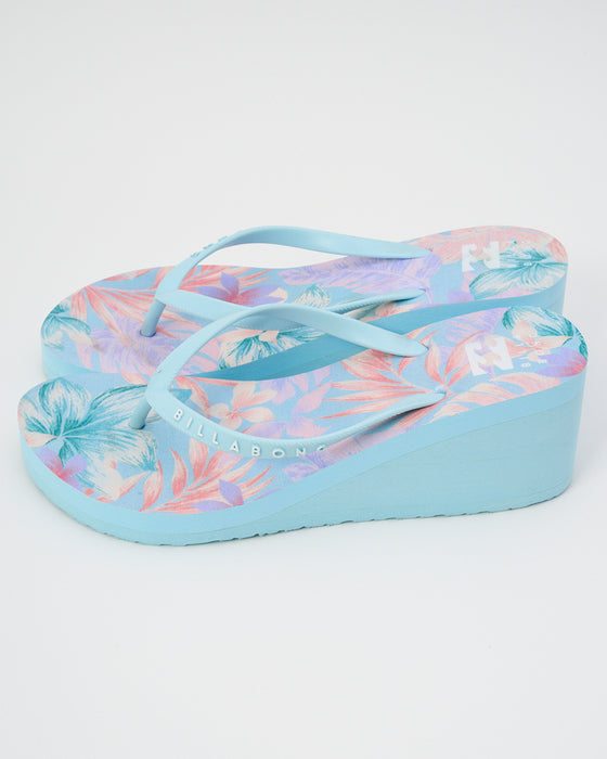 BILLABONG レディース FLIP FLOPS PLATFORM PRINT ビーチサンダル 【2025年春夏モデル】 CBL / 26CM