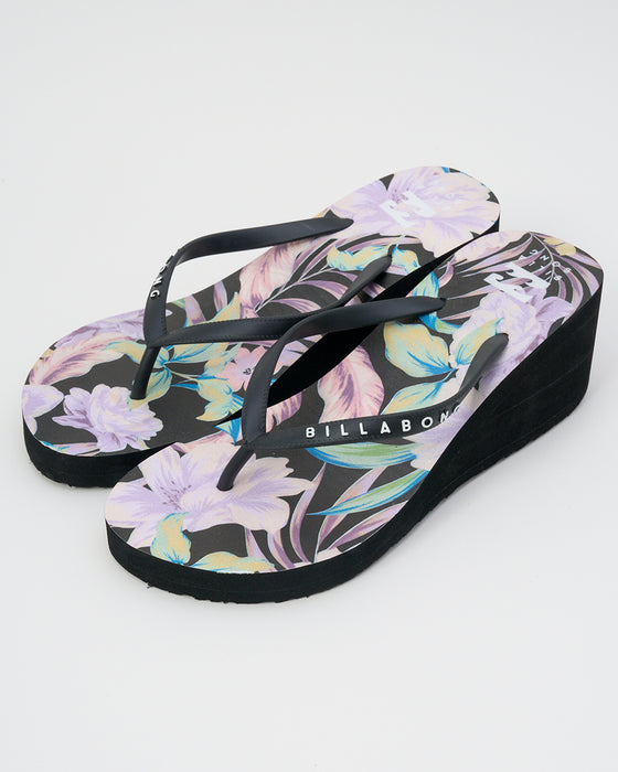 BILLABONG レディース FLIP FLOPS PLATFORM PRINT ビーチサンダル 【2025年春夏モデル】 MUL / 26CM
