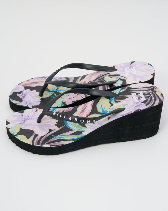 BILLABONG レディース FLIP FLOPS PLATFORM PRINT ビーチサンダル 【2025年春夏モデル】 MUL / 26CM