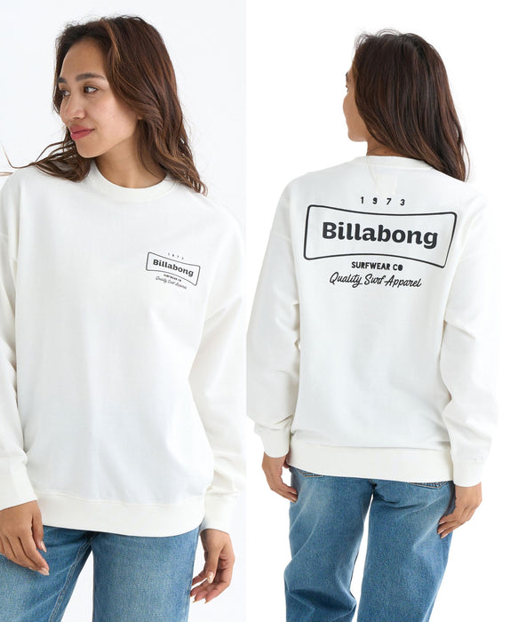 【SALE】BILLABONG レディース FEELING ALIVE BOY FI トレーナー 【BOY FIT】【2025年秋冬モデル】