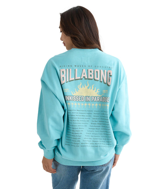 BILLABONG レディース GRAPHIC LOOSE FIT CR トレーナー 【2025年秋冬モデル】 MYB / L