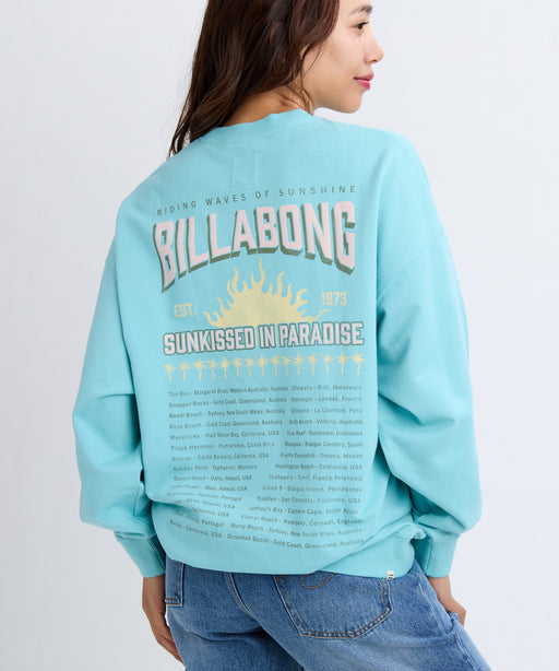 BILLABONG レディース GRAPHIC LOOSE FIT CR トレーナー 【2025年秋冬モデル】 MYB / L