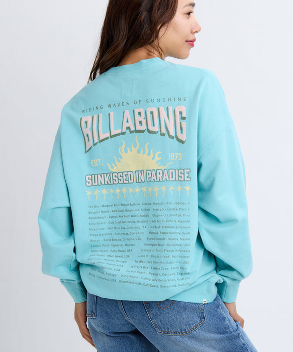 フルボディトレーナー 引き取り限定 SALE】BILLABONG レディース GRAPHIC LOOSE FIT CR トレーナー 【LOOSE