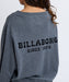 BILLABONG レディース BOAT NECK LOOSE CROP トレーナー 【2025年秋冬モデル】 BKH / L