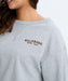 BILLABONG レディース BOAT NECK LOOSE CROP トレーナー 【2025年秋冬モデル】 GRH / L