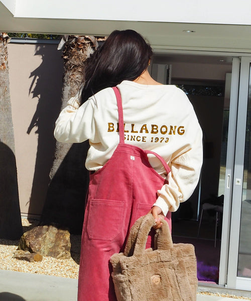 OUTLET FAMILY SALE】BILLABONG レディース BOAT NECK LOOSE CROP