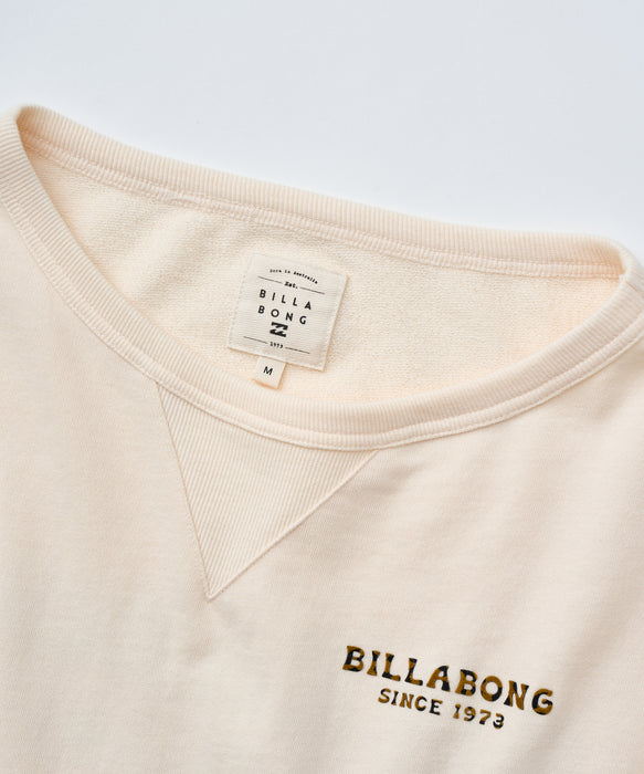 BILLABONG レディース BOAT NECK LOOSE CROP トレーナー 【2025年秋冬モデル】 WCP / L
