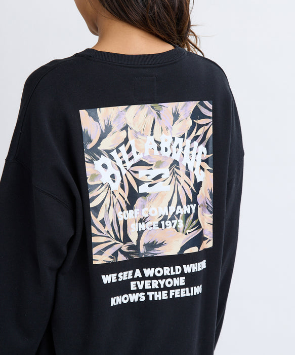 花　WテーラードL 灰　ヘリンボーン　ロゴB BILLABONG レディース SQUARE LOGO BOY FIT トレーナー 【BOY