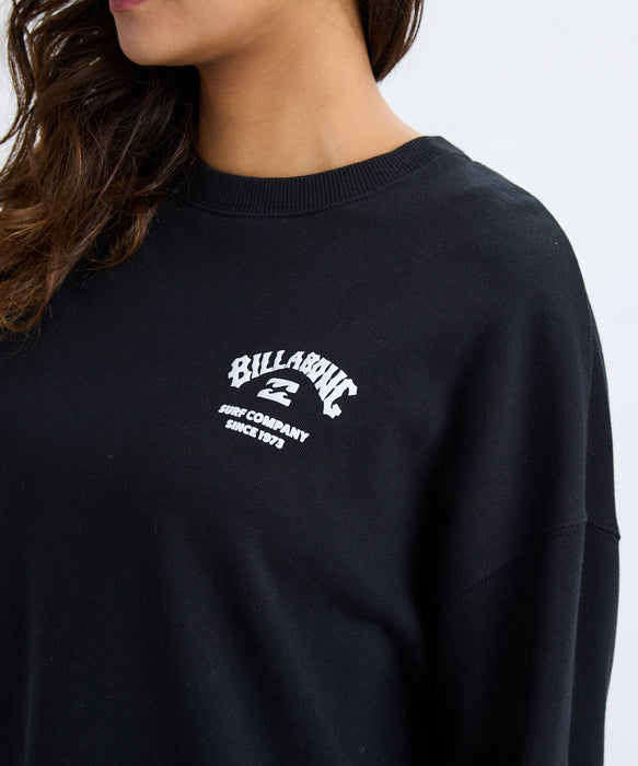 BILLABONG レディース SQUARE LOGO BOY FIT トレーナー 【BOY