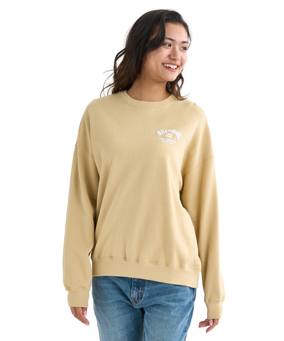 BILLABONG レディース SQUARE LOGO BOY FIT  トレーナー 【2025年秋冬モデル】 LTO / L