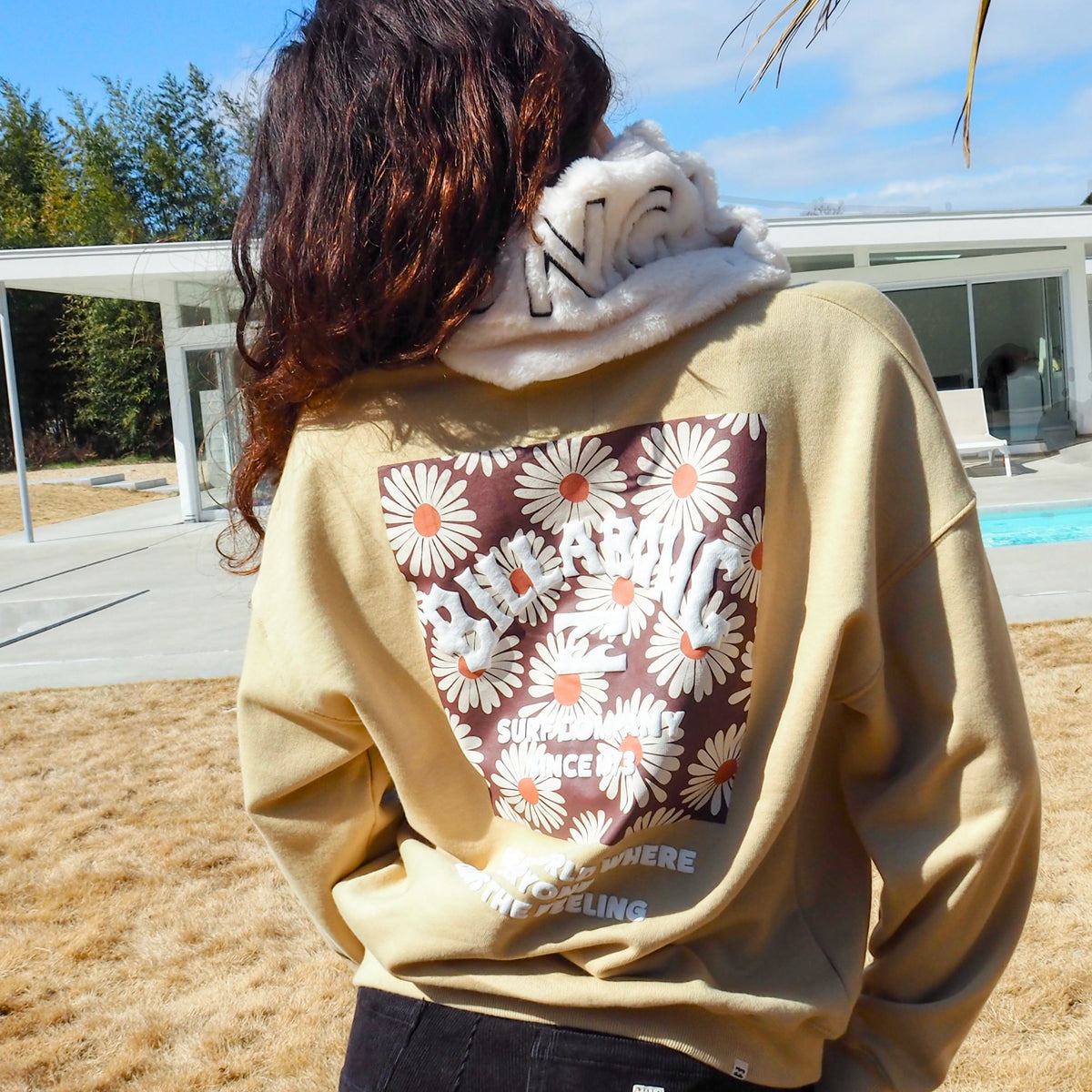 BILLABONG レディース SQUARE LOGO BOY FIT トレーナー 【BOY