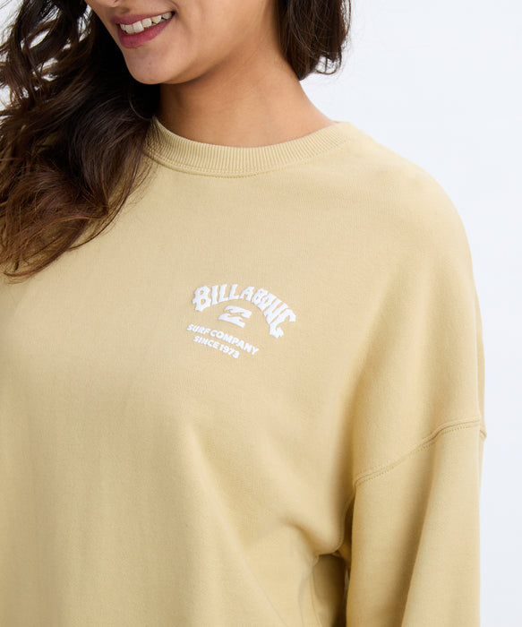 BILLABONG レディース SQUARE LOGO BOY FIT  トレーナー 【2025年秋冬モデル】 LTO / L