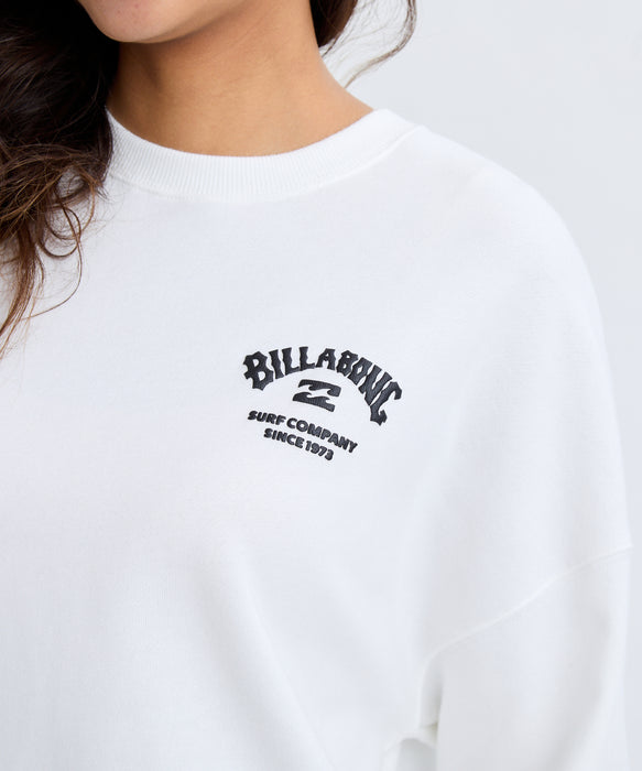BILLABONG レディース SQUARE LOGO BOY FIT  トレーナー 【2025年秋冬モデル】 SCS / L