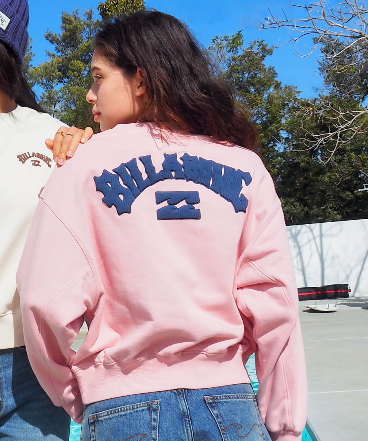 BILLABONG レディース ARCH LOGO LOOSE CROP トレーナー 【LOOSE