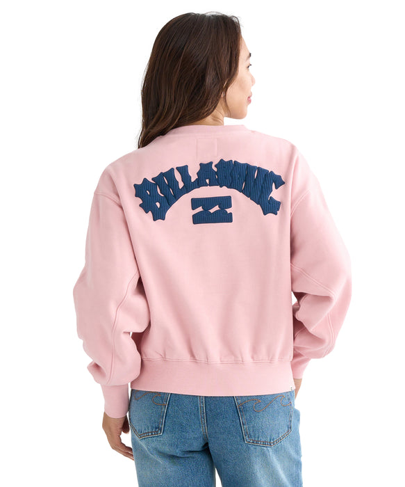 BILLABONG レディース ARCH LOGO LOOSE CROP トレーナー 【LOOSE