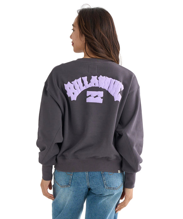 BILLABONG レディース ARCH LOGO LOOSE CROP トレーナー 【LOOSE