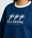 BILLABONG レディース TRIPLE PALMS SWEAT C トレーナー 【2025年秋冬モデル】 NVY / L