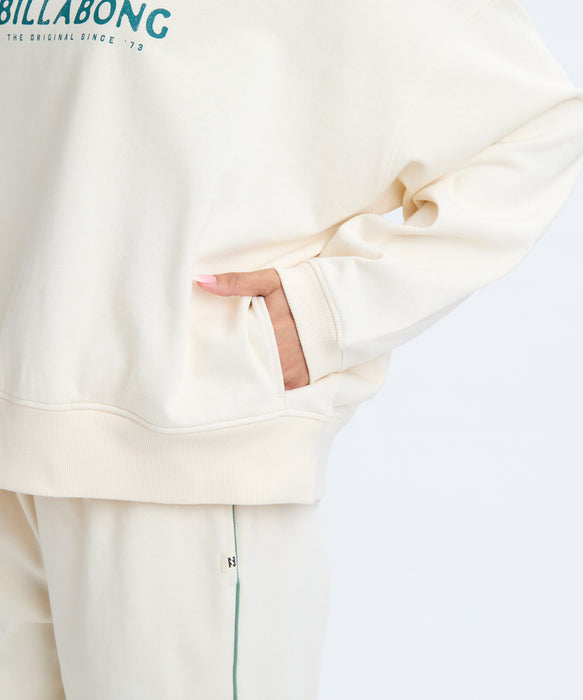 BILLABONG レディース TRIPLE PALMS SWEAT C トレーナー 【2025年秋冬モデル】 WCP / L