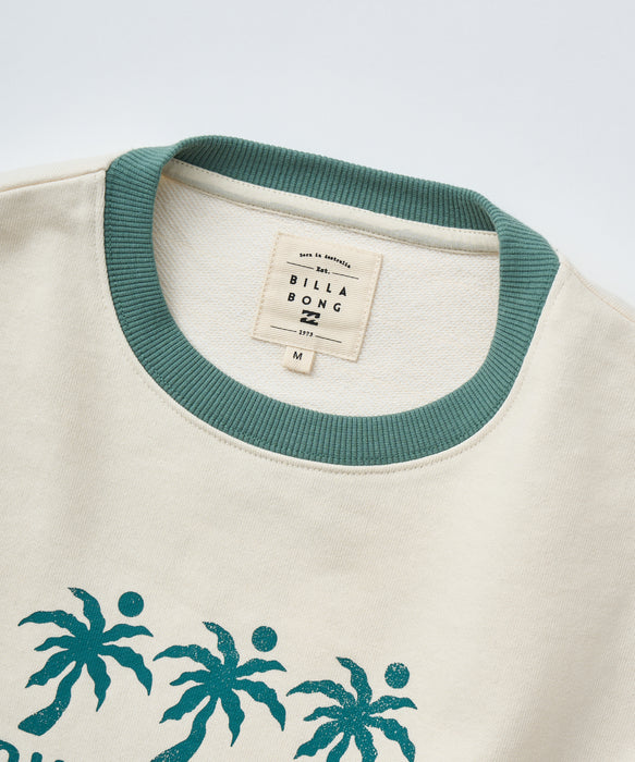 BILLABONG レディース TRIPLE PALMS SWEAT C トレーナー 【2025年秋冬モデル】 WCP / L