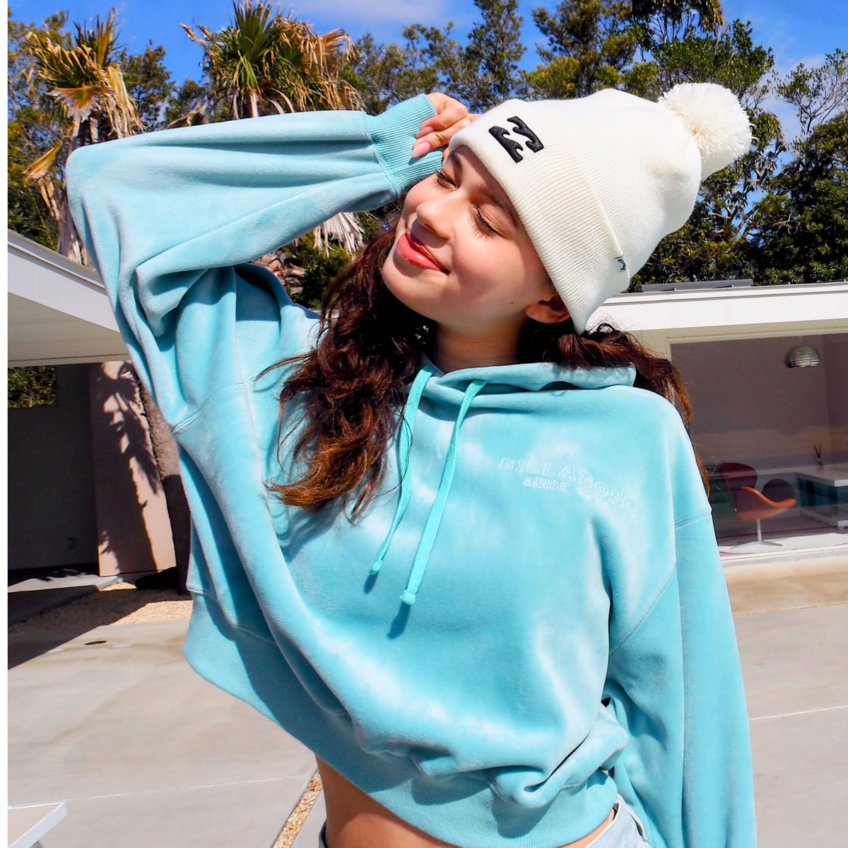 BILLABONG レディース LAZY DAZE LOOSE CROP パーカー【LOOSE CROPPED