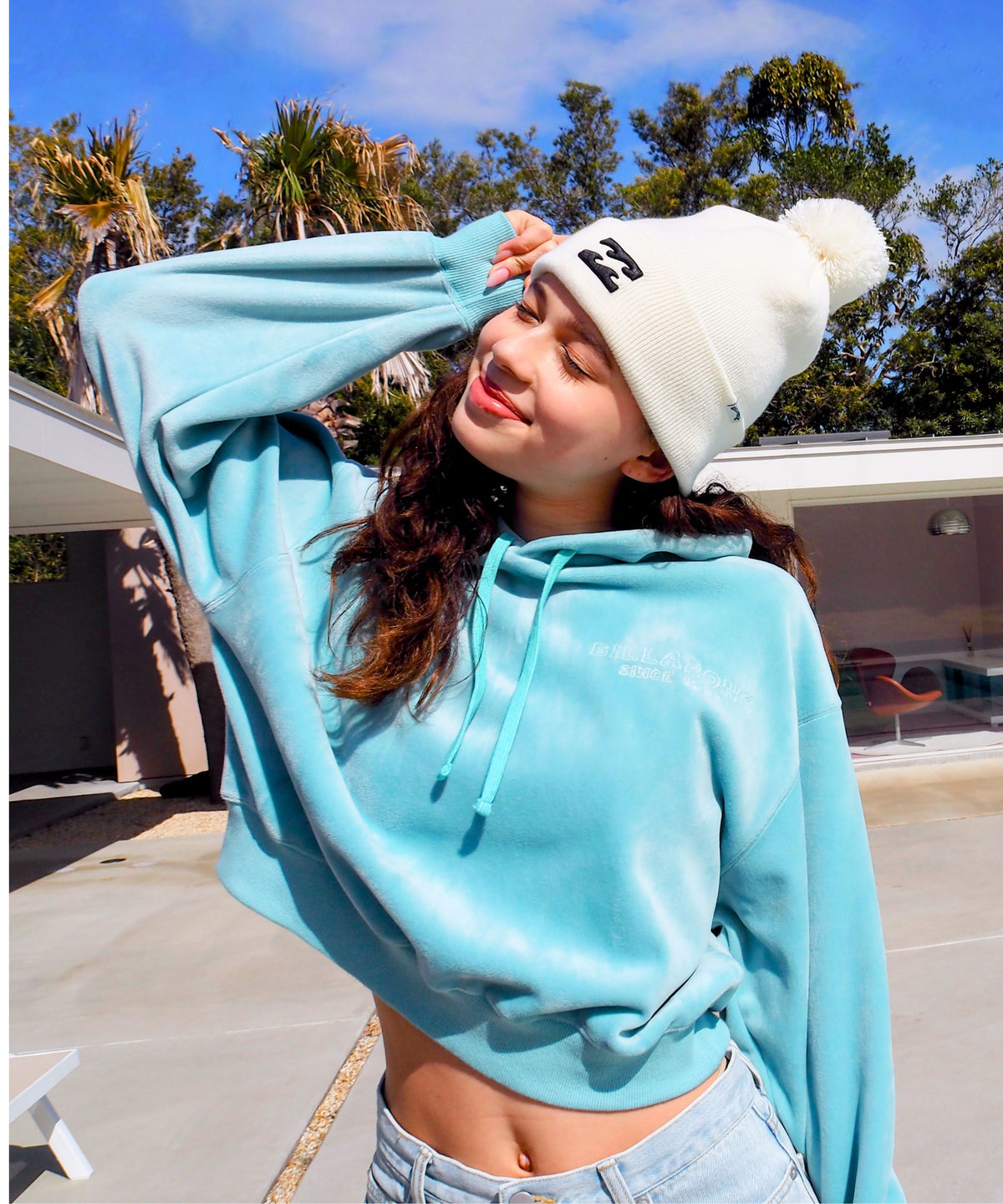 BILLABONG レディース LAZY DAZE LOOSE CROP パーカー【LOOSE CROPPED