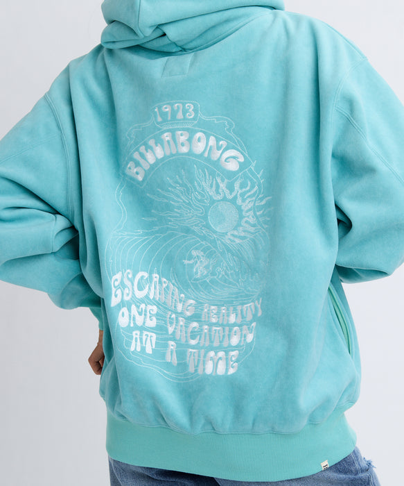 BILLABONG レディース FEELIN FREE BIG LOOS パーカー 【2025年秋冬モデル】 BRB / M