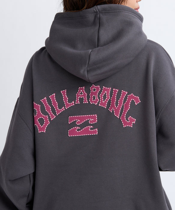 BILLABONG レディース ARCH LOGO BIG LOOSE パーカー 【BIG