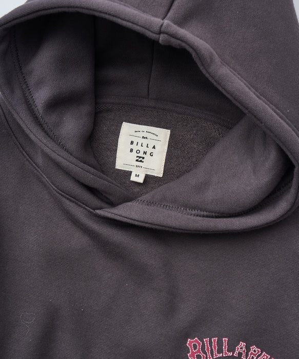 BILLABONG レディース ARCH LOGO BIG LOOSE  パーカー 【2025年秋冬モデル】 OFB / M