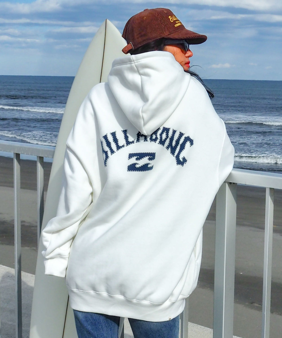 OUTLET】BILLABONG レディース ARCH LOGO BIG LOOSE パーカー 【BIG