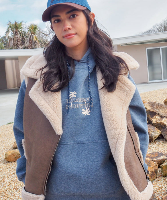 【SALE】BILLABONG レディース 【SURF CAMP】蓄熱・撥水加工 BEST WISHES セットアップパーカー 【LOOSE FIT】【2025年秋冬モデル】