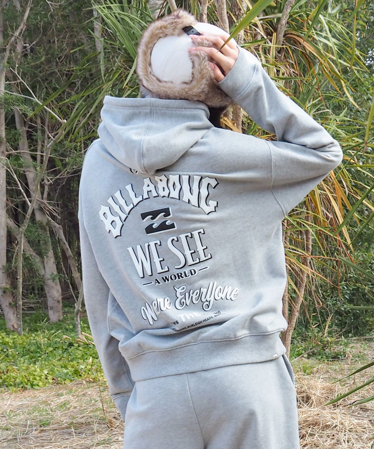 OUTLET】BILLABONG レディース MESSAGE ARCH LOOSE P パーカー 【LOOSE