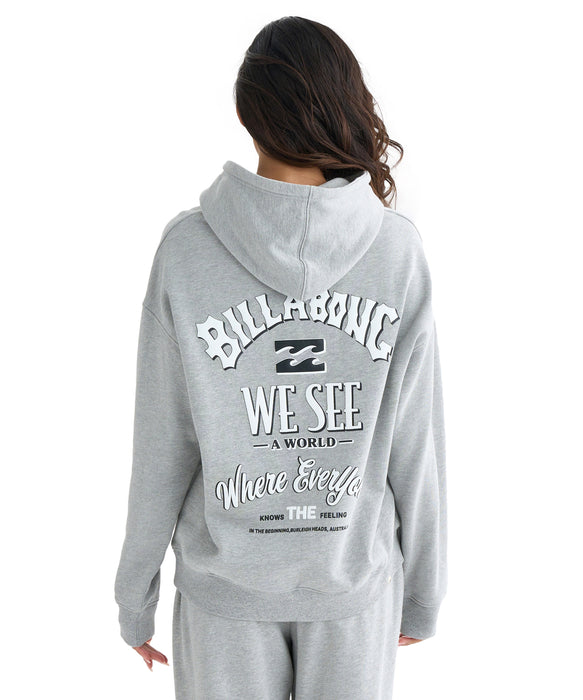 BILLABONG レディース MESSAGE ARCH LOOSE P パーカー 【LOOSE