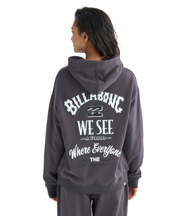 BILLABONG レディース MESSAGE ARCH LOOSE P パーカー 【2025年秋冬モデル】 OFB / L