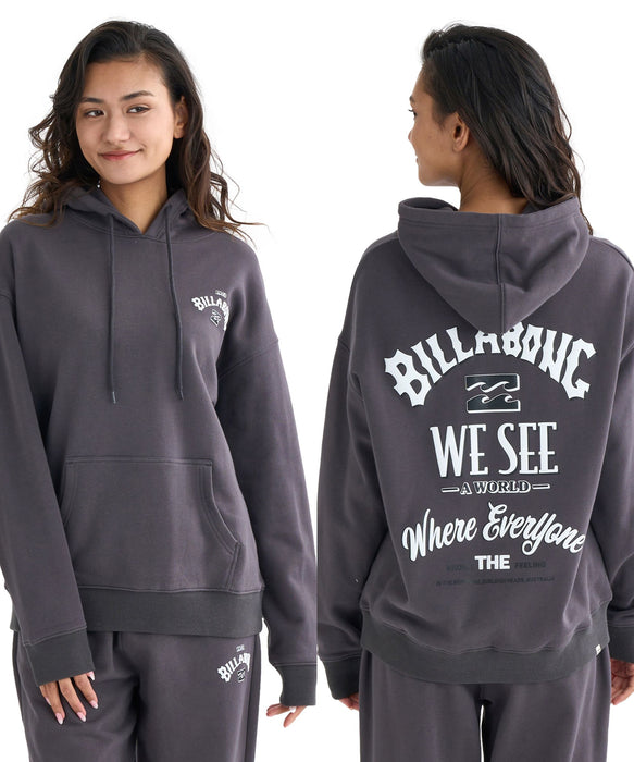 BILLABONG レディース MESSAGE ARCH LOOSE P パーカー 【LOOSE