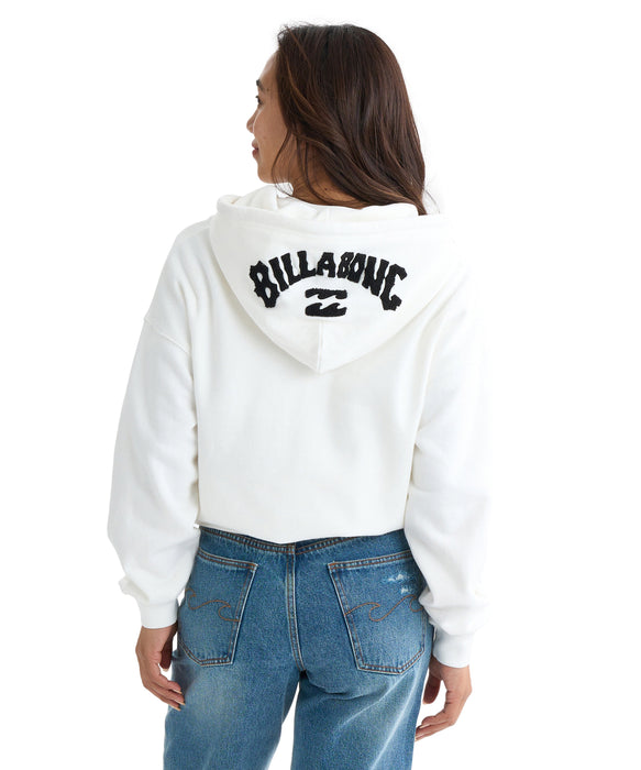 BILLABONG レディース HOOD LOGO ZIP PARKA パーカー 【LOOSE CROPPED